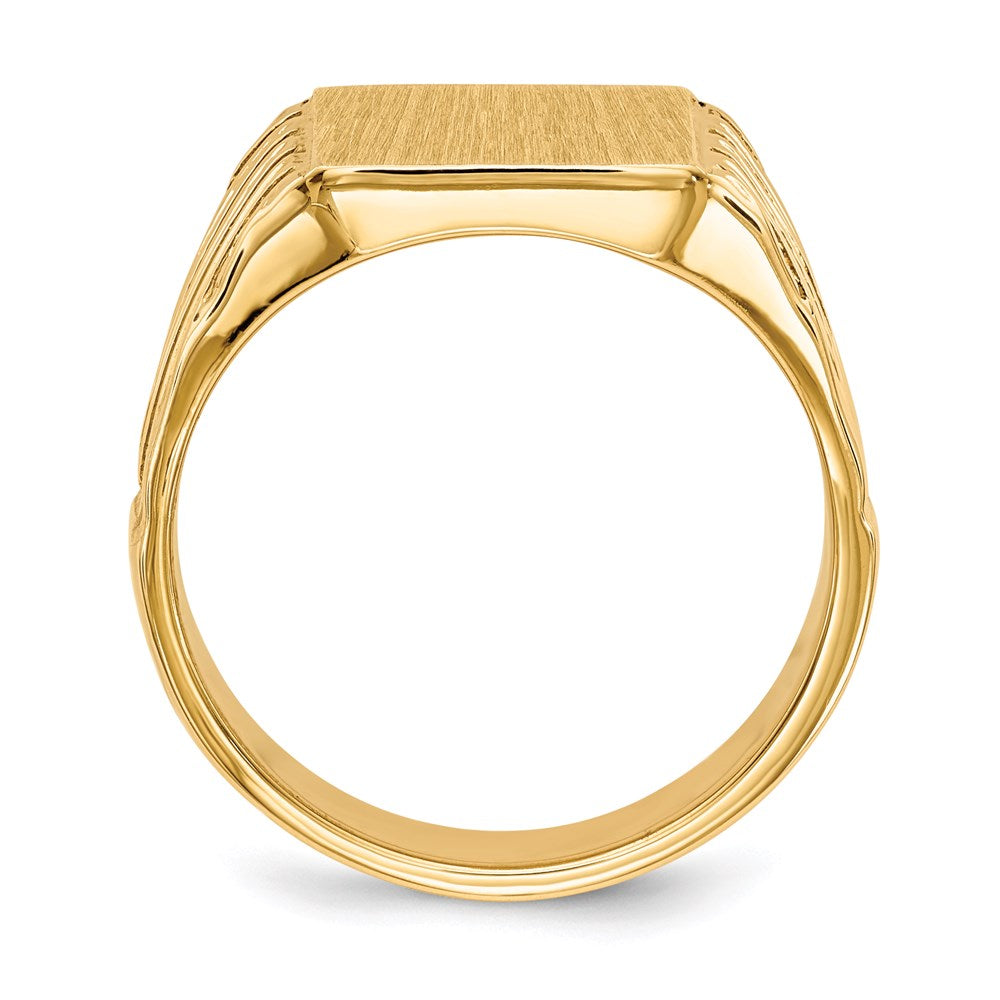 14K Gelbgold Siegelring für Herren