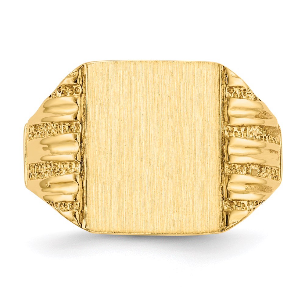 14K Gelbgold Siegelring für Herren