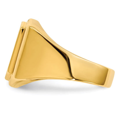 14K Gelbgold Herren-Siegelring