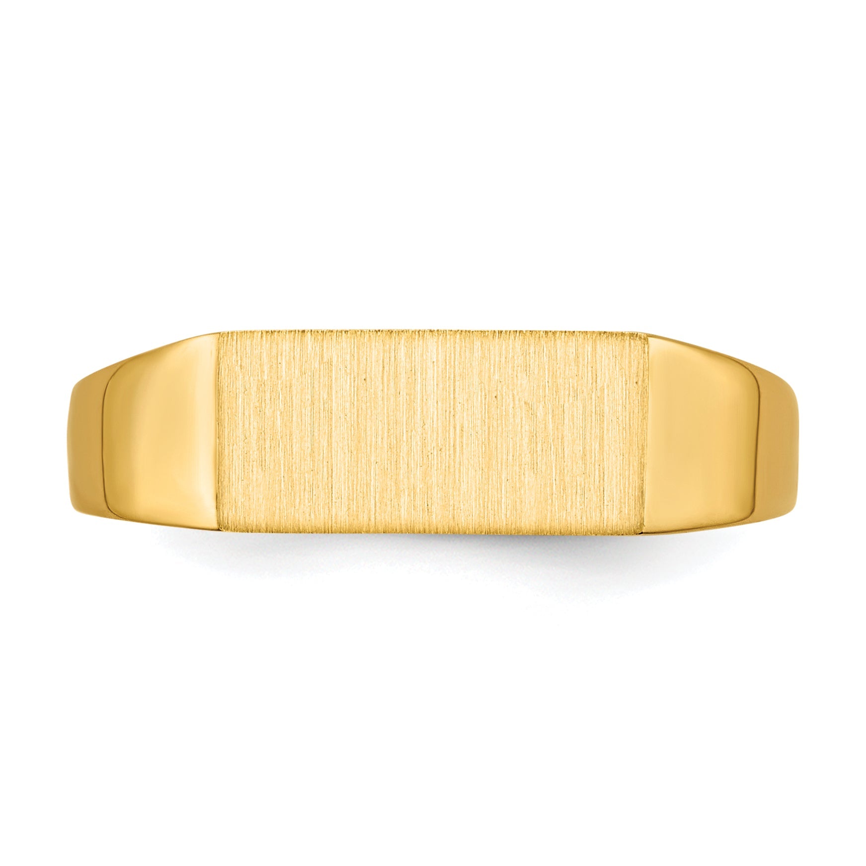 10K Gelbgold 10ky 5.5x12.0mm Offen Rückseite Siegel Ring