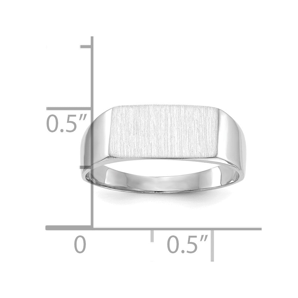 Siegelring aus 14K Weißgold