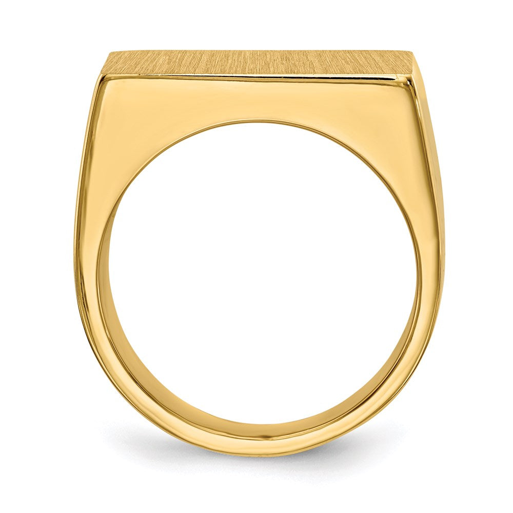 14K Gelbgold Siegelring für Herren
