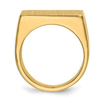 14K Gelbgold Siegelring für Herren