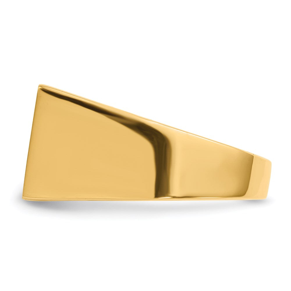 14K Gelbgold Siegelring für Herren