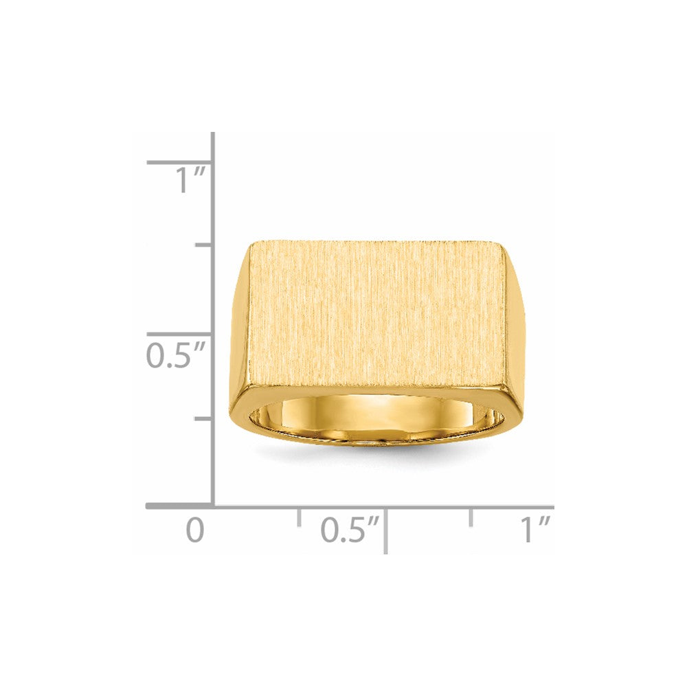 14K Gelbgold Siegelring für Herren