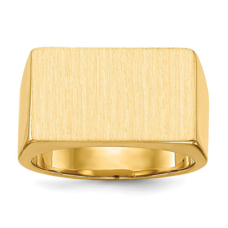 14K Gelbgold Siegelring für Herren