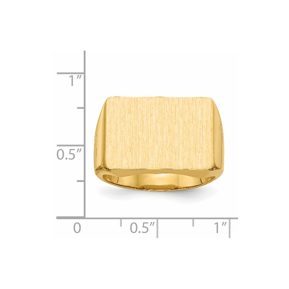 14K Gelbgold Siegelring für Herren