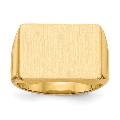 14K Gelbgold Siegelring für Herren