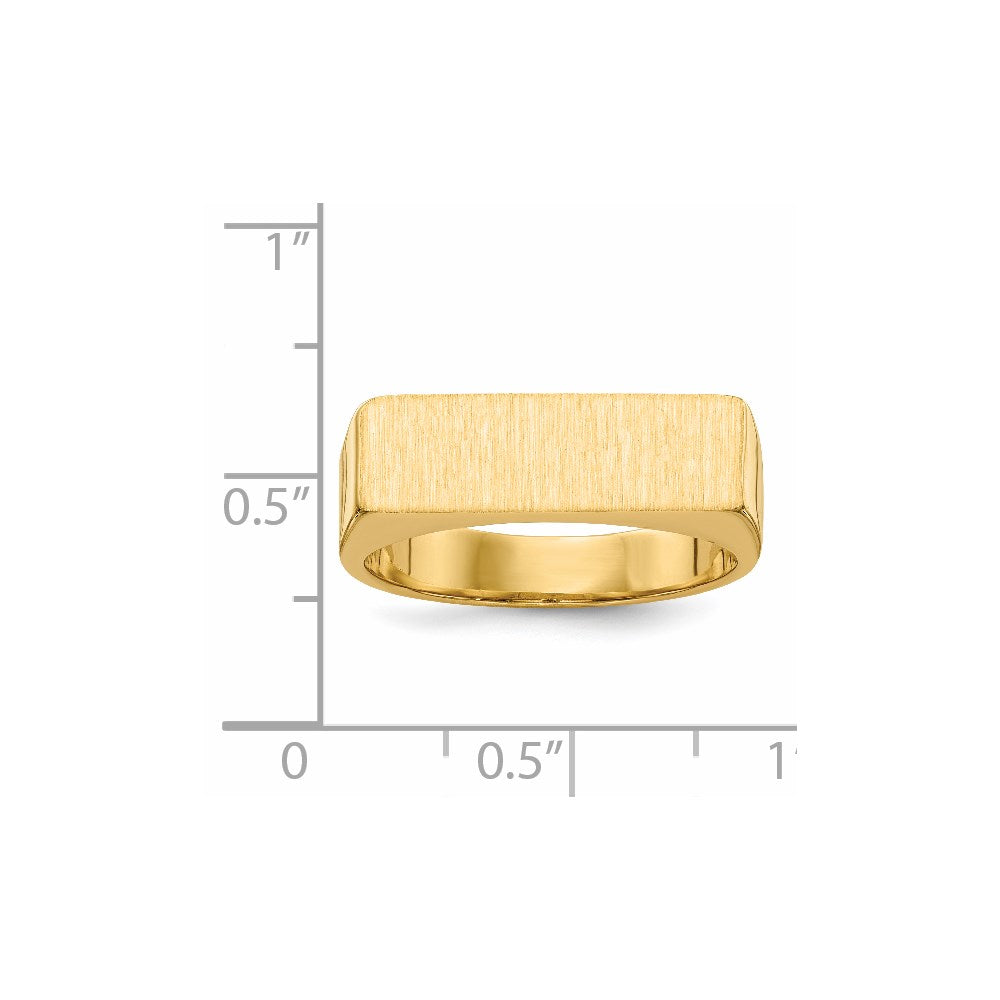 14K Gelbgold Siegelring für Herren