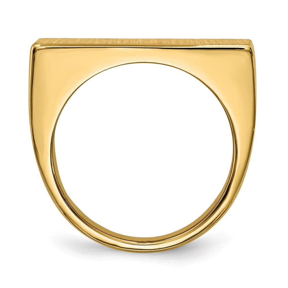 14K Gelbgold Siegelring für Herren