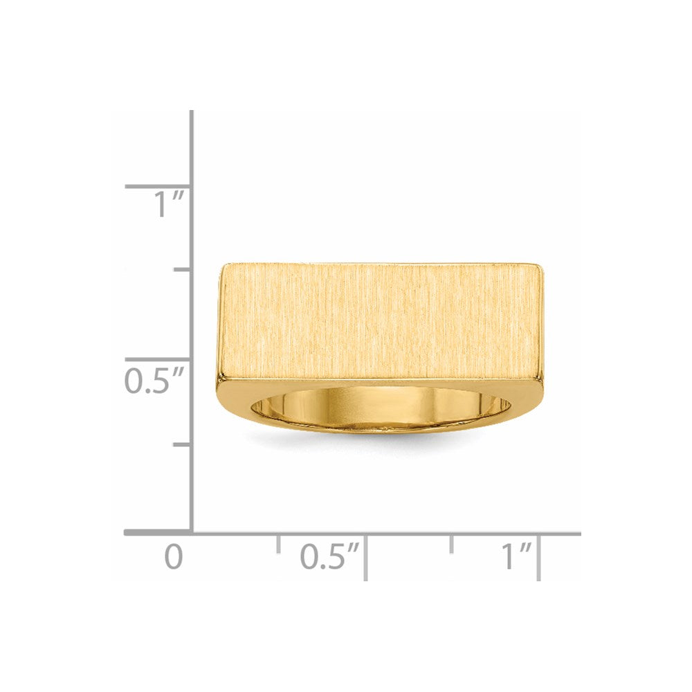 14K Gelbgold Siegelring für Herren