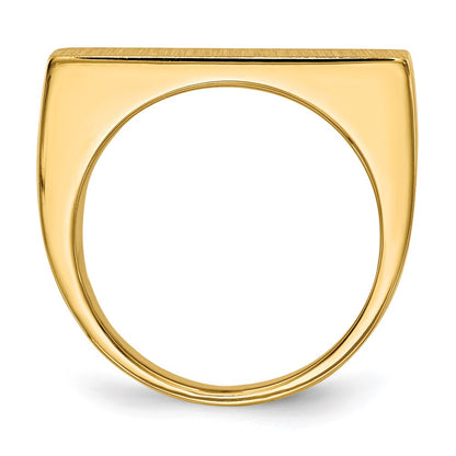 14K Gelbgold Siegelring für Herren