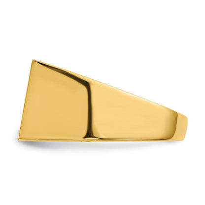 14K Gelbgold Siegelring für Herren