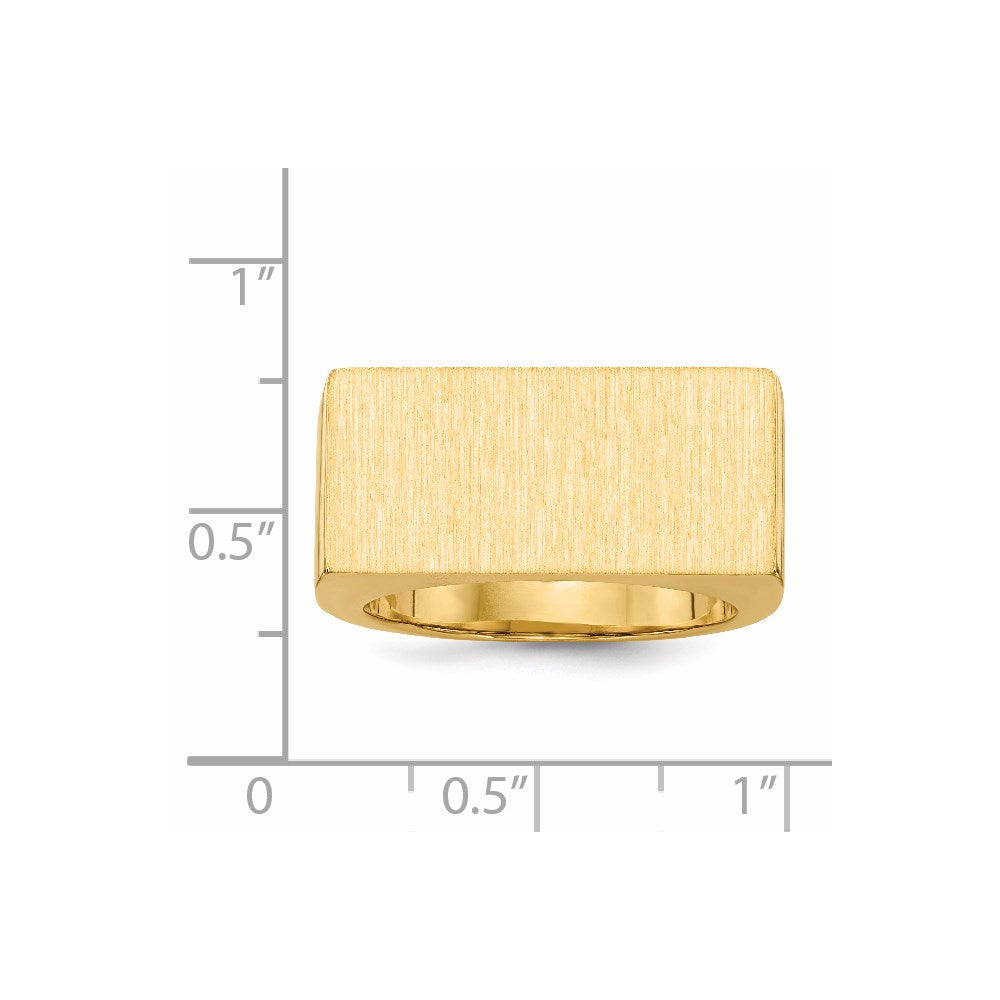 14K Gelbgold Siegelring für Herren