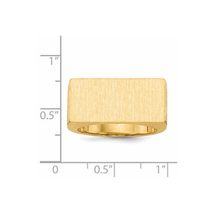14K Gelbgold Siegelring für Herren