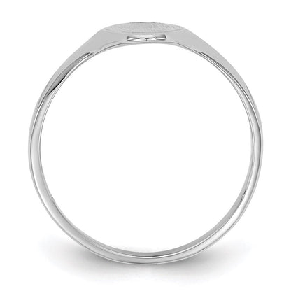 14K Gelbgold Siegelring, 15,5 mm x 7 mm, geschlossene Rückseite