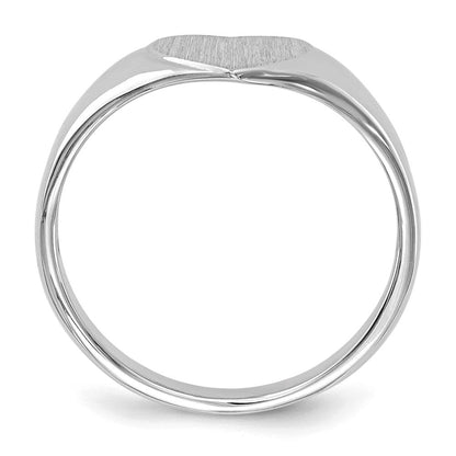14K Weißgold Siegelring