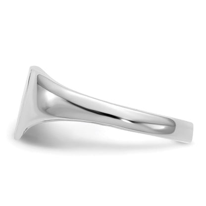 14K Weißgold Siegelring