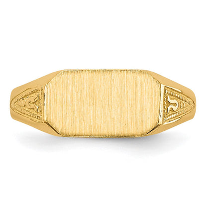 14K Gelbgold Siegelring