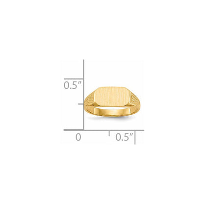 14K Gelbgold Siegelring