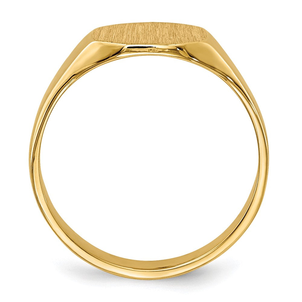 14K Gelbgold Siegelring 7,5 mm x 6 mm, massiv