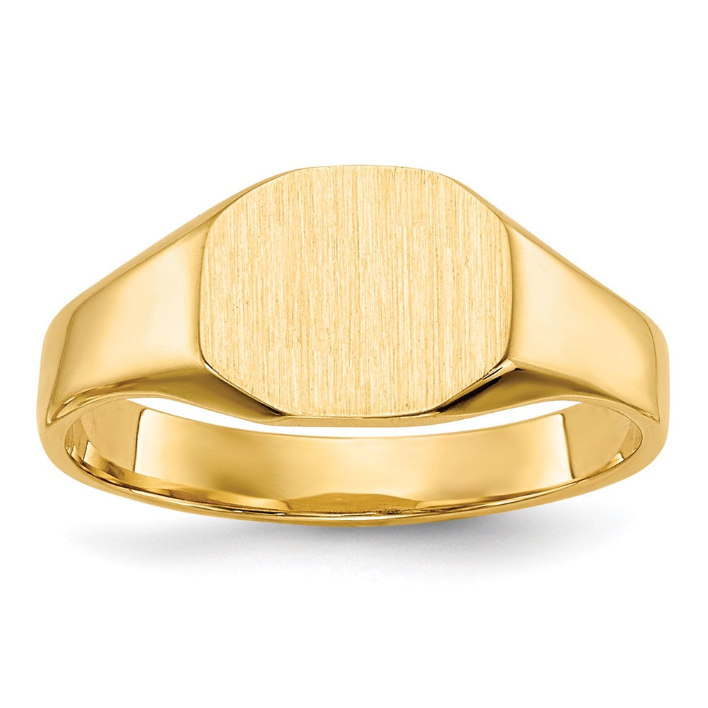 14K Gelbgold Siegelring 7,5 mm x 6 mm, massiv