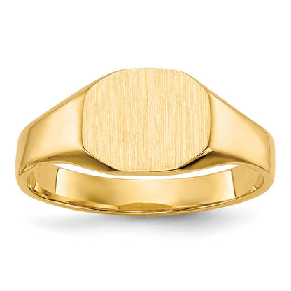 14K Gelbgold Siegelring 7,5 mm x 6 mm, massiv