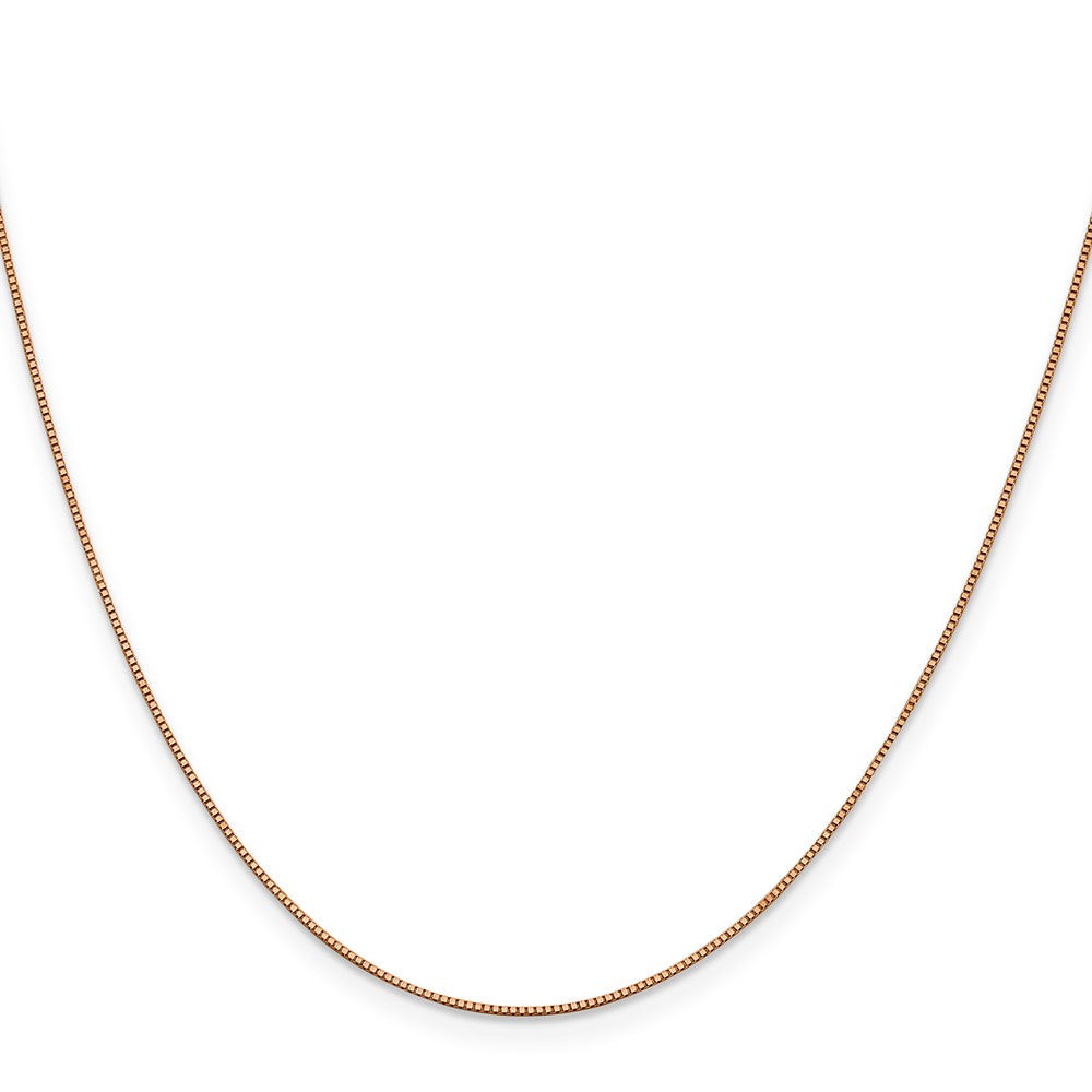 14K Roségold.7mm Venezianer Glieder mit Karabinerverschluss Halskette