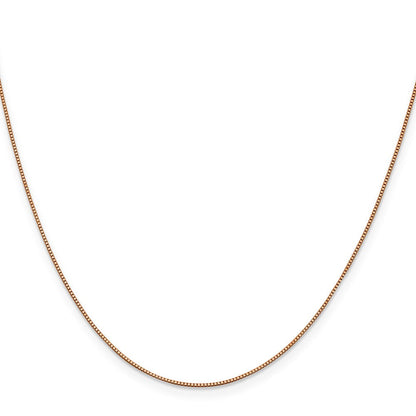 14K Roségold.7mm Venezianer Glieder mit Karabinerverschluss Halskette