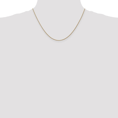 14K Roségold 1.05mm Diamantiert Ährenkette mit Karabinerverschluss Halskette