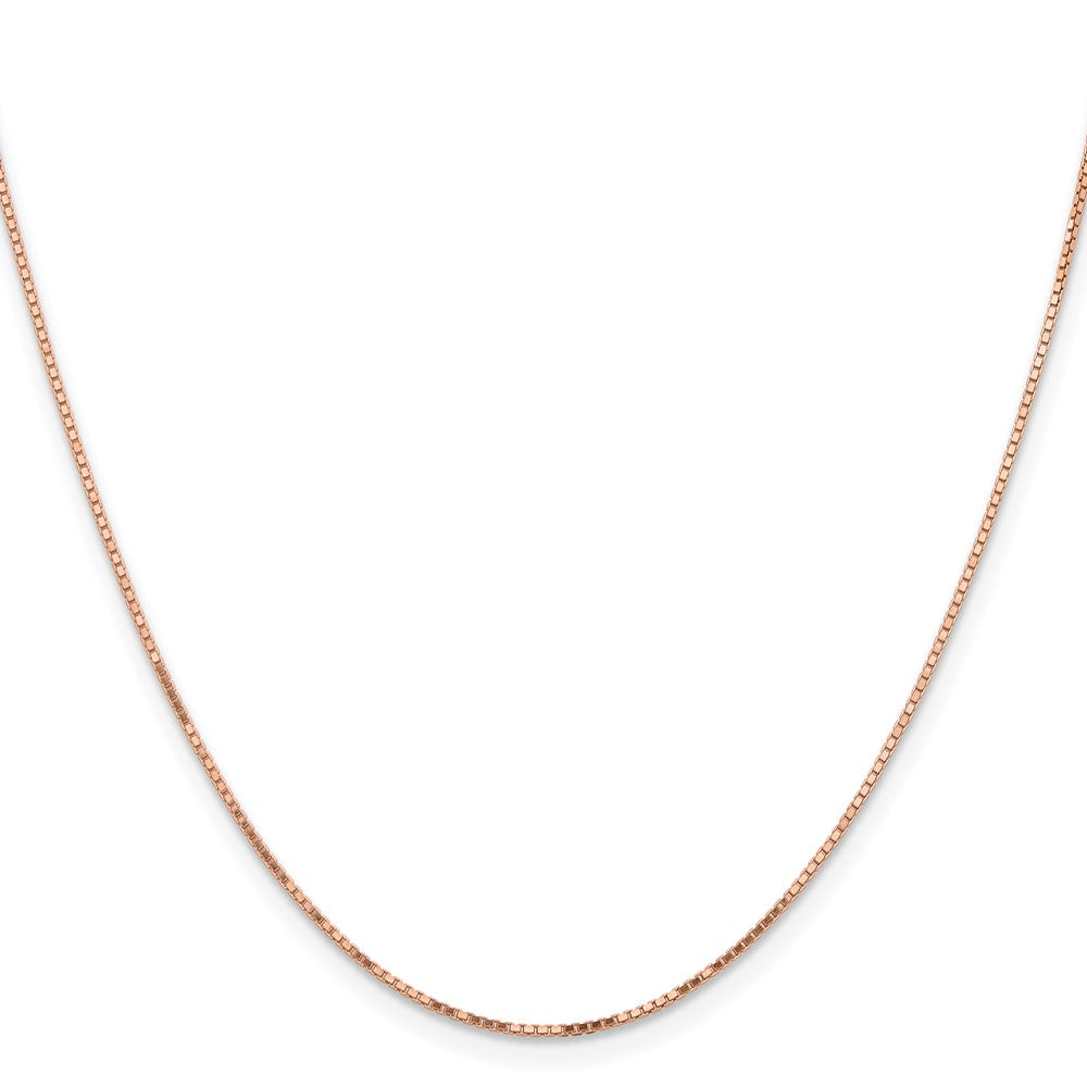 14K Roségold.95mm Venezianer Glieder mit Karabinerverschluss Halskette
