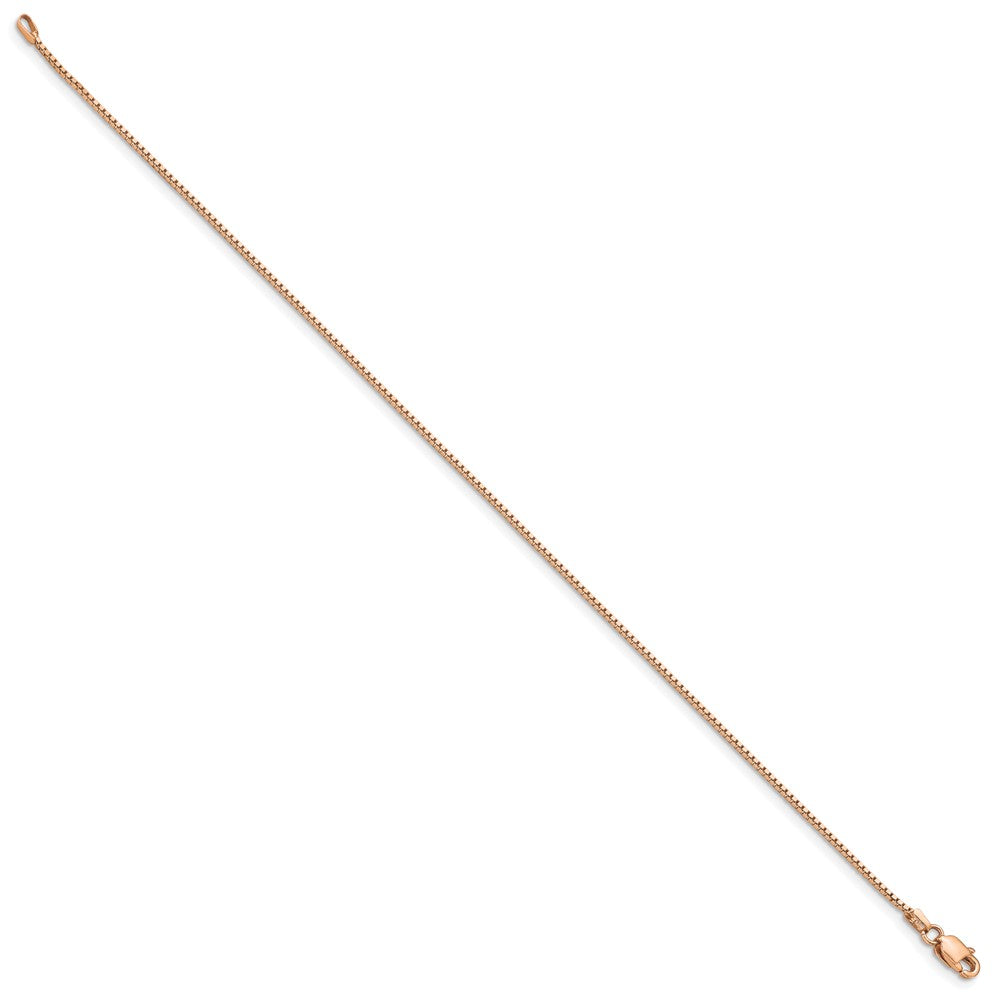 14K Roségold.95mm Venezianer Glieder mit Karabinerverschluss Gliederarmband