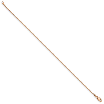 14K Roségold.95mm Venezianer Glieder mit Karabinerverschluss Gliederarmband