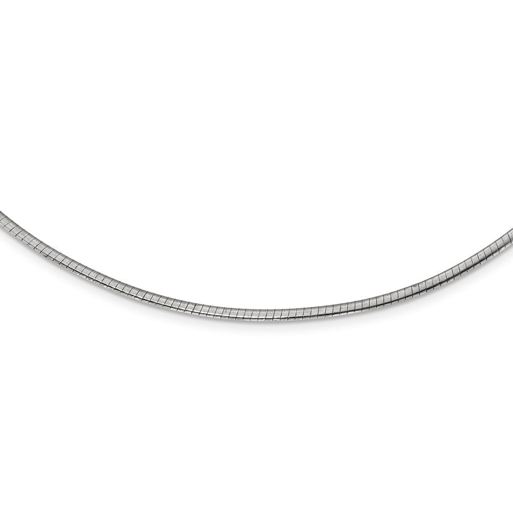 16 Zoll Sterlingsilber Gold-beschichtet 2mm Wendbar mit 2 Zoll Verlängerung Cubetto Halskette