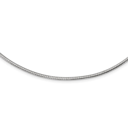 16 Zoll Sterlingsilber Gold-beschichtet 2mm Wendbar mit 2 Zoll Verlängerung Cubetto Halskette