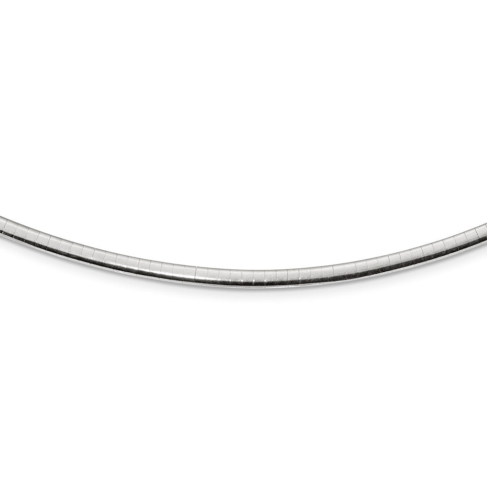 Sterlingsilber Gold-beschichtet 3mm Wendbar mit 2 Zoll Verlängerung Cubetto Halskette