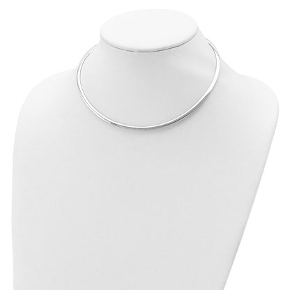 Sterlingsilber Gold-beschichtet 3mm Wendbar mit 2 Zoll Verlängerung Cubetto Halskette