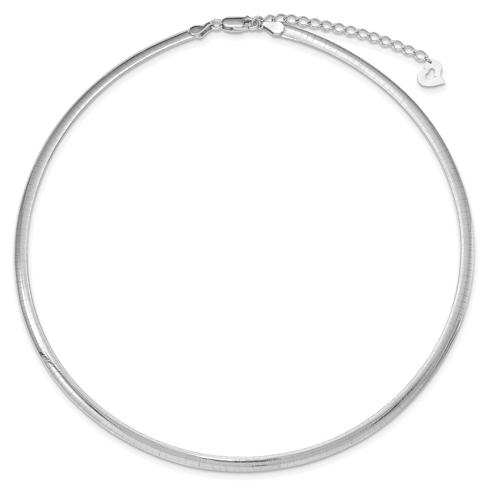 Sterlingsilber Vergoldet 4mm Wendbar mit 2 Zoll Verlängerung Cubetto Halskette