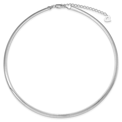 Sterlingsilber Vergoldet 4mm Wendbar mit 2 Zoll Verlängerung Cubetto Halskette