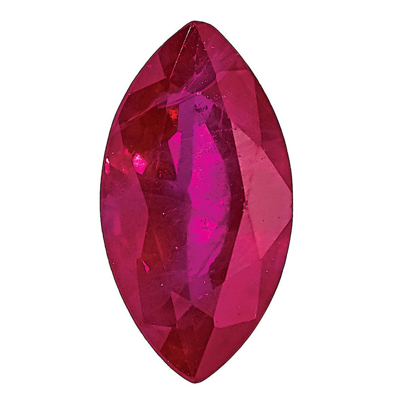 Edelstein Rubin A Qualität 6x3mm Marquise