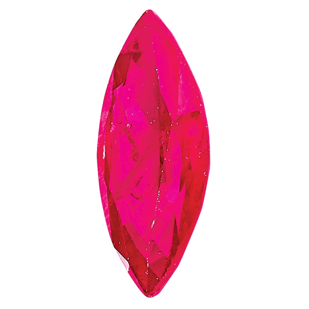 Edelstein Rubin Aa Qualität 5x2.5mm Marquise