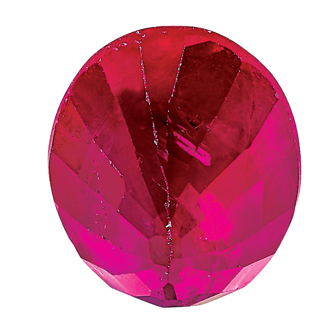 Edelstein Rubin A Qualität 7x5mm Oval