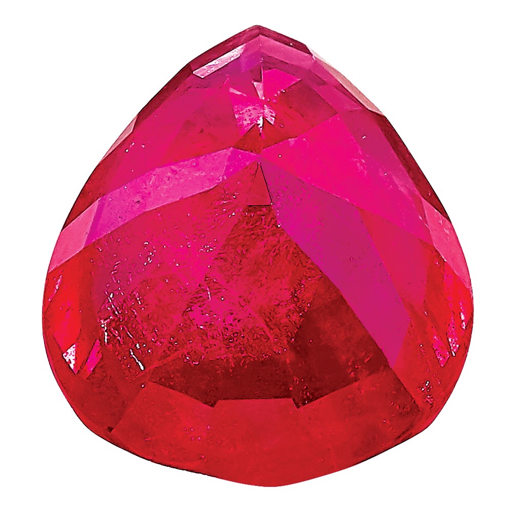 Edelstein Rubin Aa Qualität 5x3mm Tropfen