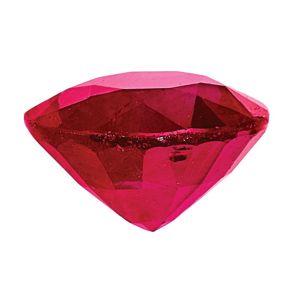 10K Roségold Rubin A Qualität 2.5mm Rund