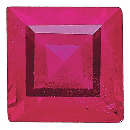 Edelstein Rubin A Qualität 1.5mm Quadratisch Stufe-cut