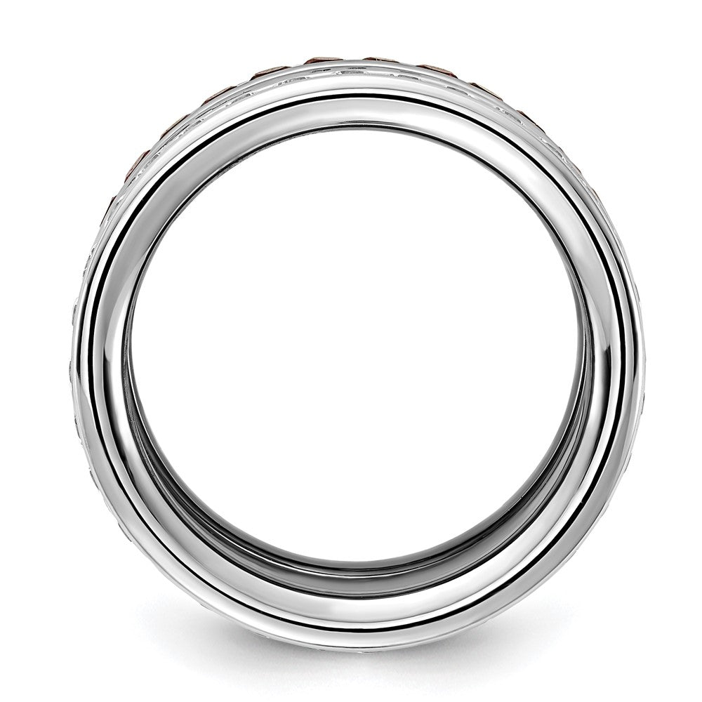 Edelstahl Nhl Detroit Rot Flügel Kristall Dreifach Ring Set