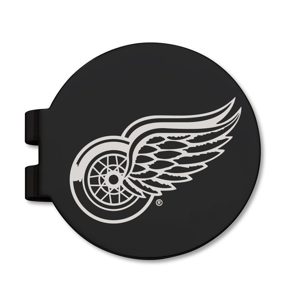 Edelstahl Detroit Redwings Schwarz Prevail Graviert Geldklammer