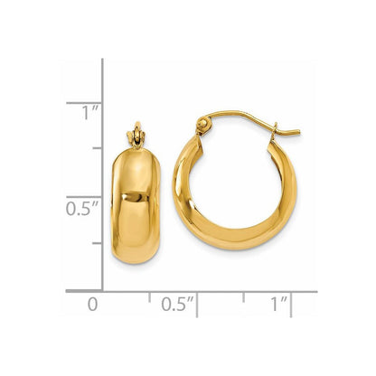 14K Gelbgold Creolen