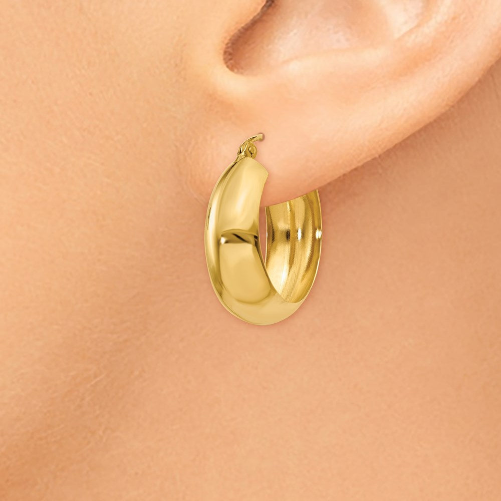 14K Gelbgold Creolen