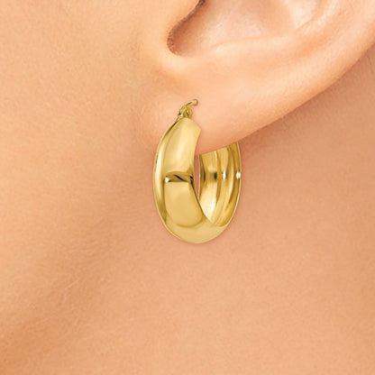 14K Gelbgold Creolen
